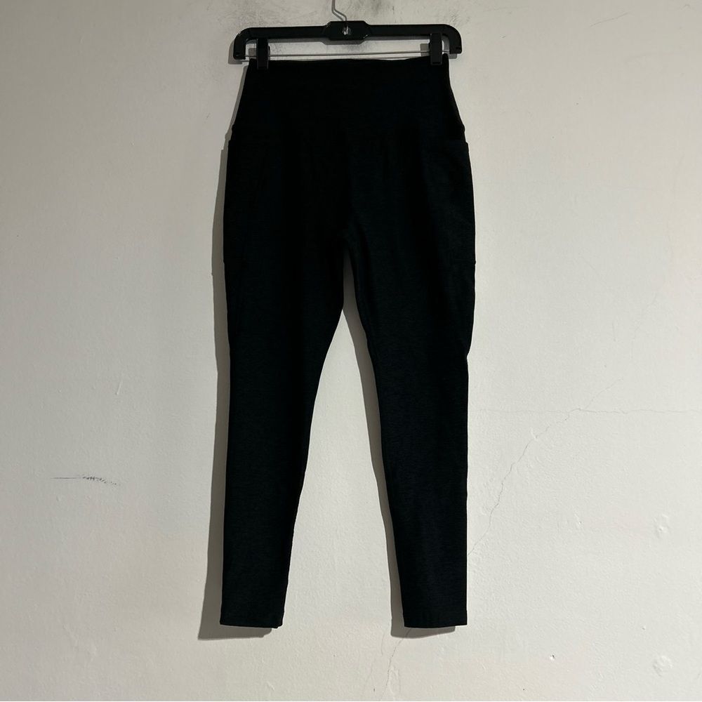 Beyond Yoga Spacedye Caught in the Midi 7/8 Leggings Black Large Workout